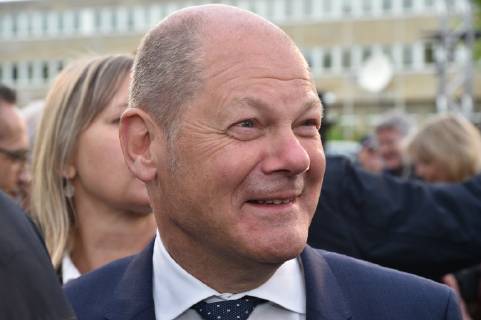 Bundesfinanzminister Olaf Scholz (SPD) am Freitag (3.5.2019) in Saarbrücken beim Eurpa-Wahlkampfauftakt der SPD.