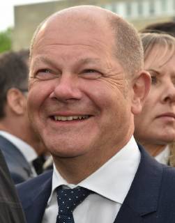 Bundesfinanzminister Olaf Scholz (SPD) am Freitag (3.5.2019) in Saarbrücken beim Eurpa-Wahlkampfauftakt der SPD.