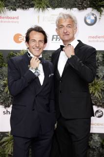 Hans-Werner Meyer und Dominic Raacke bei der Verleihung des Deutschen Filmpreises 2019 in der Messe Berlin. Berlin, 03.05.2019