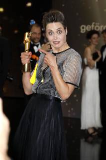 Susanne Wolff bei der Verleihung des Deutschen Filmpreises 2019 in der Messe Berlin. Berlin, 03.05.2019