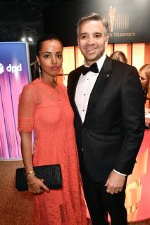 Sawsan Chebli mit Ehemann Nizar Maarouf bei der Aftershow Party des Deutschen Filmpreises 2019 im Palais am Funkturm in der Messe Berlin. Berlin, 03.05.2019