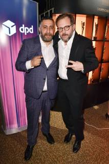 Kida Khodr Ramadan und Samuel Finzi bei der Aftershow Party des Deutschen Filmpreises 2019 im Palais am Funkturm in der Messe Berlin. Berlin, 03.05.2019