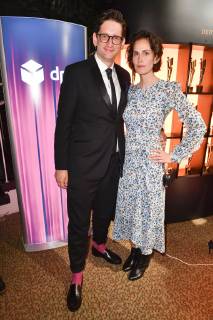 Saralisa Volm mit Begleitung bei der Aftershow Party des Deutschen Filmpreises 2019 im Palais am Funkturm in der Messe Berlin. Berlin, 03.05.2019