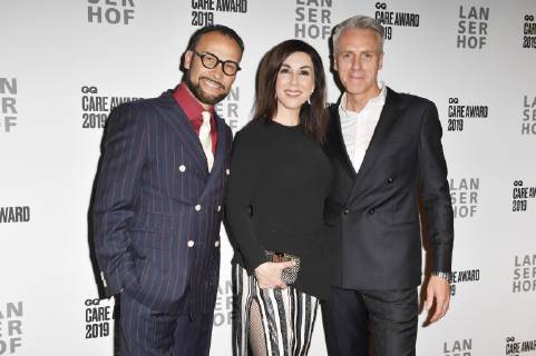 Alexander-Klaus Stecher, Judith Williams und Tom Junkersdorf bei der Verleihung des GQ Care Award 2019 in der 20Â° Restobar. Düsseldorf, 08.05.2019