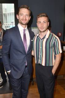 August Wittgenstein und Jannik Schümann bei der Verleihung des GQ Care Award 2019 in der 20Â° Restobar. Düsseldorf, 08.05.2019