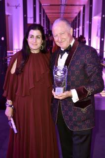 Alberto Morillas mit Tochter Veronique bei der 27. Verleihung des Deutschen Parfumpreises Duftstars 2019 auf der Rheinterrasse Düsseldorf. Düsseldorf, 09.05.2019
