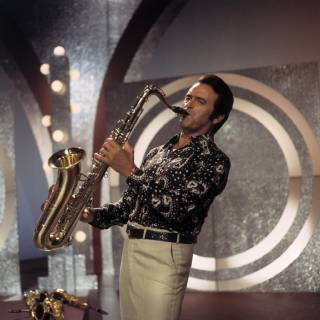 MAX GREGER Jazz-Saxophonist und Bandleader MAX GREGER, 1979. kpa Grimm, Copyright: ArthurxGrimm UnitedArchives00669826
