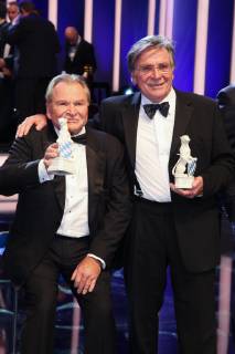 Fritz Wepper mit Bruder Elmar Wepper, Bayerischer Fernsehpreis 2019 im Prinzregententheater in Muenchen am 25.05.2019