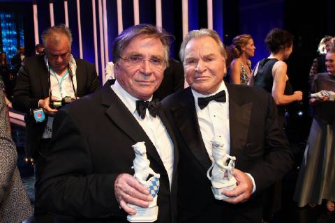 Fritz Wepper mit Bruder Elmar Wepper, Bayerischer Fernsehpreis 2019 im Prinzregententheater in Muenchen am 25.05.2019