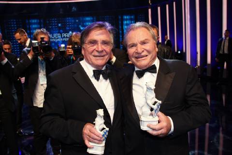 Entertainment Bilder des Tages Fritz Wepper mit Bruder Elmar Wepper, Bayerischer Fernsehpreis 2019 im Prinzregententheater in Muenchen am 25.05.2019