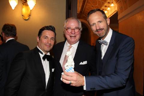 Oliver Vogel, Friedrich von Thun, Marcus Ammon, Bayerischer Fernsehpreis 2019 im Prinzregententheater in Muenchen am 25.05.2019