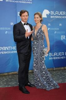 Hendrik Duryn und Jessica Ginkel, Bayerischer Fernsehpreis 2019 im Prinzregententheater in Muenchen am 25.05.2019
