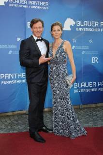 Hendrik Duryn und Jessica Ginkel, Bayerischer Fernsehpreis 2019 im Prinzregententheater in Muenchen am 25.05.2019
