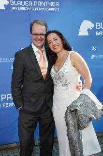 Markus Rinderspacher mit mit Freundin Franzsika Rabl, Bayerischer Fernsehpreis 2019 im Prinzregententheater in Muenchen am 25.05.2019