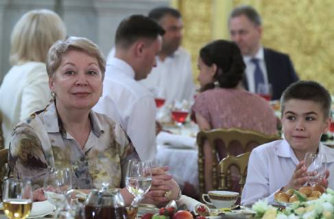 MOSCOW, RUSSIA - MAY 30, 2019: Russia s Education Minister Olga Vasilyeva ahead of a ceremony at the Moscow Kremlin to present Orders of Parental Glory to parents of large families. Mikhail Metzel TASS  TS0AD570