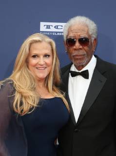 HOLLYWOOD, CA - JUNE 6: Lori McCreary, Morgan Freeman, at The American Film Institute s 47th Life Achievement Award Gala Tribute To Denzel Washington at the Dolby Theatre in Hollywood, California on June 6, 2019. Copyright: xFayexSadoux