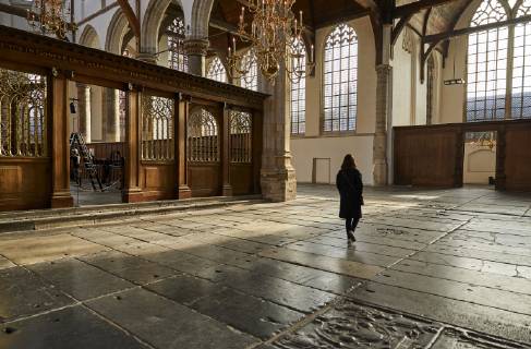 Interior of Oude Kerk (Old Church), Amsterdam, North Holland, The Netherlands, Europe Copyright: SimonxMontgomery 851-921