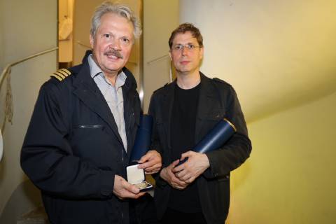 Verleihung der Marietta und Friedrich Torberg Medaille Wien, Theater in der Josefstadt, 12. 06. 2019 Herbert FÖTTINGER, Daniel KEHLMANN