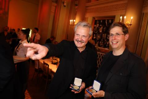 Verleihung der Marietta und Friedrich Torberg Medaille Wien, Theater in der Josefstadt, 12. 06. 2019 Herbert FÖTTINGER, Daniel KEHLMANN