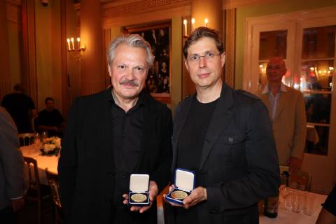 Verleihung der Marietta und Friedrich Torberg Medaille Wien, Theater in der Josefstadt, 12. 06. 2019 Herbert FÖTTINGER, Daniel KEHLMANN