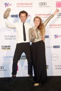 Tim Van Aelst und Sofie Peeters bei der Verleihung des Berlin Series Award 2019 im Titanic Hotel Gendarmenmarkt. Berlin, 13.06.2019