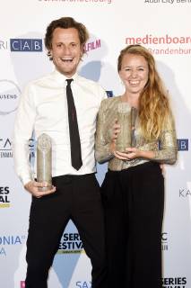 Tim Van Aelst und Sofie Peeters bei der Verleihung des Berlin Series Award 2019 im Titanic Hotel Gendarmenmarkt. Berlin, 13.06.2019