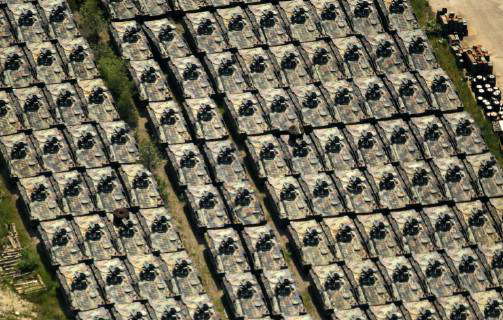 Luftbilder ROCKENSUSSRA, 05.06.19, Panzerfriedhof Battle Tank Dismantling GmbH K