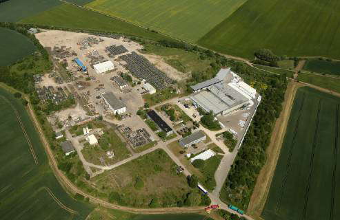 Luftbilder ROCKENSUSSRA, 05.06.19, Panzerfriedhof Battle Tank Dismantling GmbH K