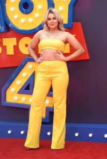June 16, 2019 - London, United Kingdom - Tallia Storm attends the European Premiere of Toy Story 4 at Odeon Luxe, Leicester Square in London. London United Kingdom - ZUMAs197 20190616_zaa_s197_155 Copyright: xKeithxMayhewx