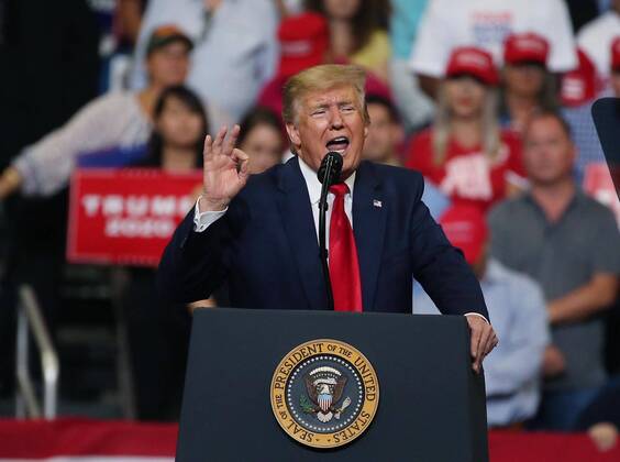 News Themen der Woche KW25 June 18, 2019 - Orlando, FL, USA - President Trump speaks during his reelection kickoff campaign rally at the Amway Center in Orlando, Fla., on Tuesday, June 18, 2019. Orlando USA - ZUMAm67_ 20190618_zaf_m67_068 Copyright: xStephenxM.xDowellx