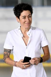 Dunja Hayali spricht auf dem 37. Deutschen Evangelischen Kirchentag 2019 in der Eissporthalle. Dortmund, 21.06.2019
