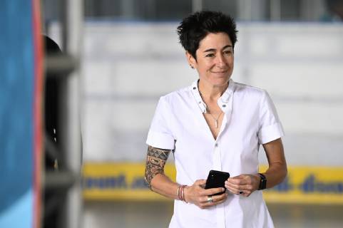 Dunja Hayali spricht auf dem 37. Deutschen Evangelischen Kirchentag 2019 in der Eissporthalle. Dortmund, 21.06.2019