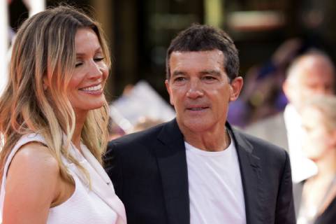 Antonio Banderas mit Lebenspartnerin Nicole Kimpel bei der CineMerit-Gala zu Ehren von Antonio Banderas mit der Premiere von Leid und Herrlichkeit Dolor y gloria auf dem 37. Filmfest München 2019 im Festivalzentrum Gasteig. München, 29.06.2019