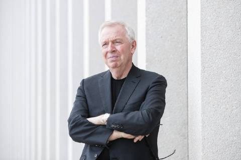 Architekt David Chipperfield in der James Simon Galerie waehrend einer Pressevorschau am 1. Juli 2019. Pressevorschau James Simon Galerie in Berlin
