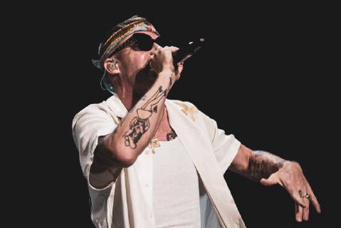 Italy: Macklemore 2019 The American rapper and songwriter Macklemore, real name Benjamin Hammond Haggerty, performing live on stage for his Italian tour in Barolo, at the Collisioni Festival 2019. FOR EDITORIAL USE ONLY - Alessandro Bosio Barolo Cuneo Italy Collisioni Festival AlessandroxBosio