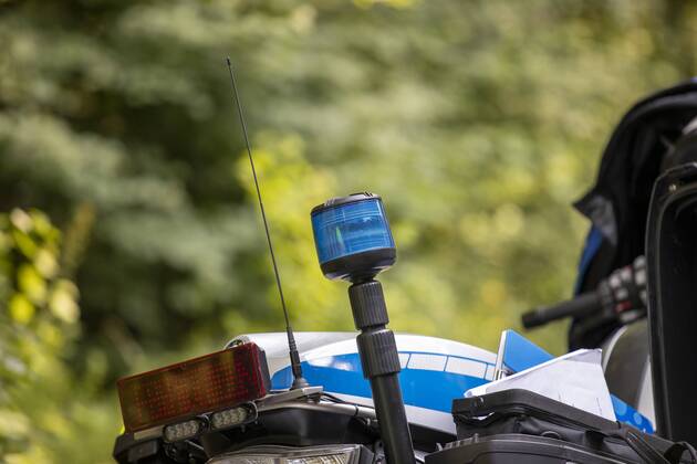 Rimpar, Bundesstraße, 18.07.2019, Geschwindigkeits- und Motorradkontrolle der Polizei Bild: Laser Messung, Geschwindigkeitsmessung Copyright: HMBxMedia xHeikoxBecker