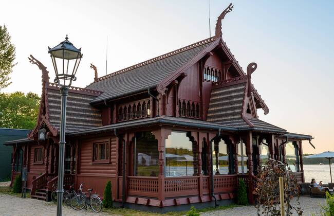 Potsdam Landeshauptstadt Brandenburg 26.07.2019 Kaiserliche Matrosenstation KONGSNAES Potsdam Ventahalle wird am Montag den 29.07.2019 eröffnet Gastronom und Kongsnaes-Pächter Joseph Laggner ein Restaurant Bauherr ist der Gastronom und Kongsnaes-Pächter Joseph Laggner KONGSNAES bedeutet Landzunge des Königs Bauherr und Eigentümer ist der Berliner Berliner Juwelier Michael Linckersdorff copyright camera4 Eberhard Thonfeld