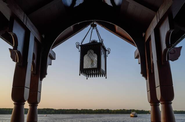 Potsdam Landeshauptstadt Brandenburg 26.07.2019 Kaiserliche Matrosenstation KONGSNAES Potsdam Ventahalle wird am Montag den 29.07.2019 eröffnet Gastronom und Kongsnaes-Pächter Joseph Laggner ein Restaurant Bauherr ist der Gastronom und Kongsnaes-Pächter Joseph Laggner KONGSNAES bedeutet Landzunge des Königs Bauherr und Eigentümer ist der Berliner Berliner Juwelier Michael Linckersdorff copyright camera4 Eberhard Thonfeld