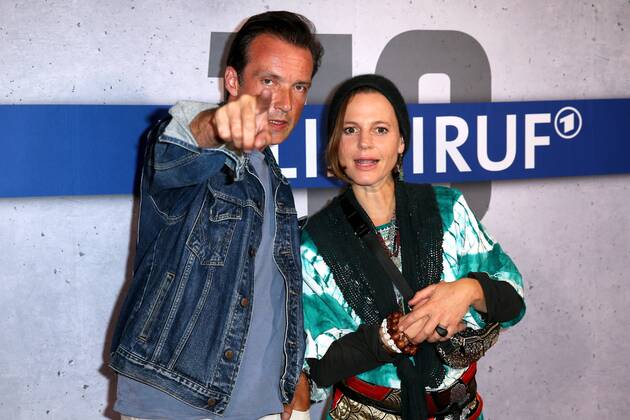 Entertainment Themen der Woche KW34 Entertainment Bilder des Tages Polizeiruf 110 - Fotocall Lucas Gregorowicz und Maria Simon auf dem Fotocall des neuen rbb Polizeiruf 110 am 20. August 2019 im Cinema Paris in Berlin. Das Erste zeigt den neuen rbb- Polizeiruf 110: Heimatliebe am 25. August 2019 um 20.15 Uhr . Berlin Charlottenburg Berlin Deutschland