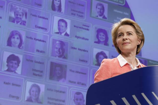 Bilder des Jahres 2019, News 09 September News Themen der Woche KW37 News Bilder des Tages Future European Commission President Ursula Von der Leyen pictured during a press conference by the future president of the European Commission, at the European Commission headquarters, in Brussels, Tuesday 10 September 2019. Von der Leyen presents the members of the new commission that will start on 01 November. THIERRYxROGE 05658627