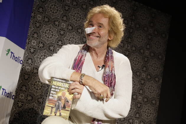 Bilder des Jahres 2019, Entertainment 09 September Entertainment Themen der Woche KW38 Entertainment Bilder des Tages Thomas GOTTSCHALK Buchpräsentation Herbstbunt. Wer nur alt wird, aber nicht klüger, ist schön blöd. Wien, Thalia, 20.09.2019 Wien Austria
