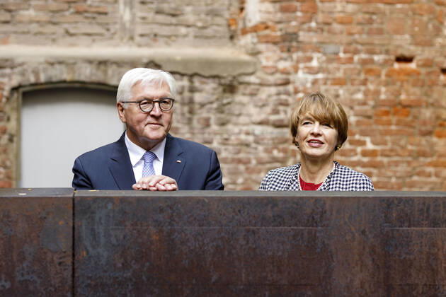 Bilder des Jahres 2019, Entertainment 09 September Entertainment Themen der Woche KW39 Frank-Walter Steinmeier mit Ehefrau Elke Büdenbender beim Besuch des Kunstmuseums Kolumba. Köln, 27.09.2019