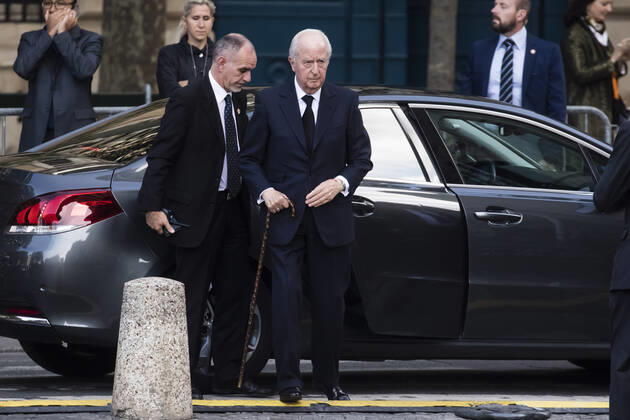 Paris, France September 30, 2019 - Funeral for late French President Jacques Chirac at the Saint-Sulpice church during a national day of mourning - edouard Balladur POLITIQUE, CHIRAC, OBSEQUES, DEUIL NATIONAL, HOMMAGE  Copyright: xVincentxIsorex
