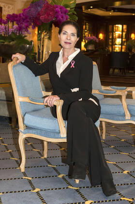 Gudrun Landgrebe beim Pink Ribbon Day im Hotel Steigenberger Frankfurter Hof. Frankfurt am Main, 01.10.2019