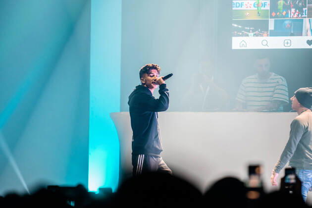 Rüsselsheimer Rapper MERO zieht Jugendliche in die Ludwigsburger MHP-Arena - Impressionen vom Konzert Rapper MERO zieht Jugendliche in die Ludwigsburger MHP-Arena - Impressionen vom Konzert, 71636 Ludwigsburg, Deutschland Copyright: 7aktuellx xNilsxReeh