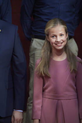 October 18, 2019, Oviedo, Asturias, Spain: Crown Princess Leonor attended Audience with Winners of the 2018 Final Degree Awards of the University of Oviedo at Reconquista Hotel on October 18, 2019 in Oviedo, Spain Oviedo Spain  - ZUMAg15_ 20191018_zaf_g15_031 Copyright: xJackxAbuinx