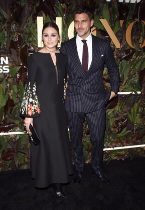 NEW YORK, NY- OCTOBER 29: Olivia Palermo and Johannes Huebl at WWD Honors at Intercontinental Barclay in New York City on October 29, 2019. Copyright: xJohnxPalmerx