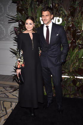 NEW YORK, NY- OCTOBER 29: Olivia Palermo and Johannes Huebl at WWD Honors at Intercontinental Barclay in New York City on October 29, 2019. Copyright: xJohnxPalmerx