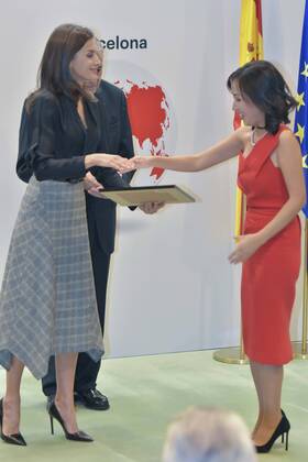 Spanish Queen Letizia during 3 edition of International Friendship Award in Madrid on Wednesday, 30 October 2019 Cordon Press  ANTONIOxQUILEZx0711
