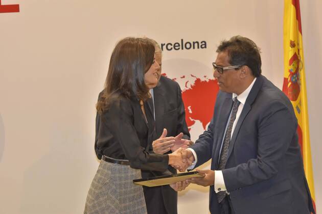 Spanish Queen Letizia during 3 edition of International Friendship Award in Madrid on Wednesday, 30 October 2019 Cordon Press  ANTONIOxQUILEZx0711